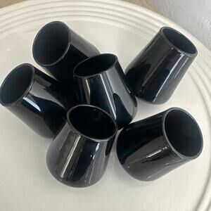 Rare black rolling shot glasses set of 6